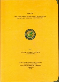 Analisis Determinan Penyerapan Tenaga Kerja  Di Kabupaten Bulungan Periode 2005-2015