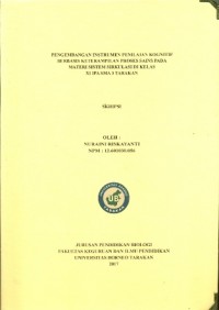 Pengembangan Instrumen Penilaian Kognitif Berbasis Keterampilan Proses Sains Pada Materi Sistem Sirkulasi Di Kelas  XI IPA SMA 3 Tarakan