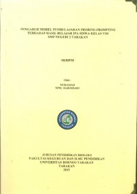Pengaruh Model Pembelajaran Probing-Prompting Terhadap Hasil Belajar IPA  Siswa Kelas VIII SMP Negeri 2 Tarakan