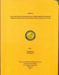 Pengaruh Jumlah Penduduk Dan Pertumbuhan Ekonomi Terhadap Pengangguran Di Provinsi Kalimantan Utara