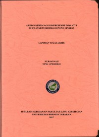 Asuhan Kebidanan Komprehensif Pada Ny. R Di Wilayah Puskesmas Gunung Lingkas
