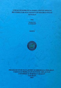 Struktur Komunitas Zooplankton Sebagai Bio Indikator Pencemaran Di Perairan Pulau Nunukan