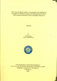 The Use Of Buzz Group Technique To Improve Students’ Writing Skill On Descriptive Text For Eighth Grade In MTs Negeri Tarakan