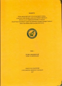 Pengaruh Return On Investment (ROI), Earning Per Share (EPS) Dan Pertumbuhan Penjualan Terhadap Harga Saham (Studi Pada Perusahaan Logam Dan Sejenisnya Dengan Kategori Industri Dasar Dan Kimia Di BEI Periode 2010-2015 )