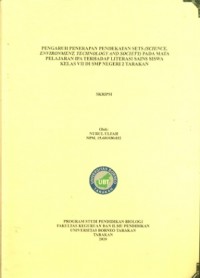 Pengaruh Penerapan Pendekatan SETS (Science, Environment, Technology And Society) Pada Mata Pelajaran IPA Terhadap Literasi Sains Siswa Kelas VII Di SMP Negeri 2 Tarakan