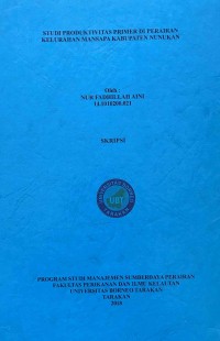 Studi Produktivitas Primer Di Perairan Kelurahan Mansapa Kabupaten Nunukan