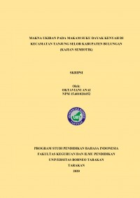 Makna Ukiran Pada Makam Suku Dayak Kenyah Di Kecamatan Tanjung Selor Kabupaten Bulungan (Kajian Semiotik)