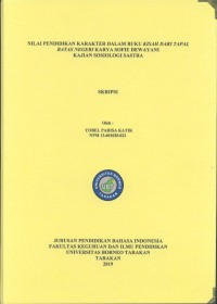 Nilai Pendidikan Karakter Dalam Buku Kisah Dari Tapal Batas Negeri Karya Sofie Dewayani Kajian Sosiologi Sastra