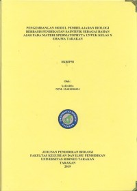 Pengembangan Modul Pembelajaran Biologi Berbasis Pendekatan Saintifik Sebagai Bahan Ajar Pada Materi Spermatophyta Untuk Kelas X SMA/MA Tarakan