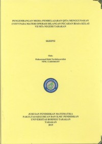 Pengembangan Media Pembelajaran QITA Menggunakan Unity Pada Materi Operasi Bilangan Pecahan Biasa Kelas VII MTs Negeri Tarakan
