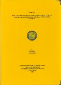 Evaluasi Pelaksanaan Program Bantuan Pangan Non Tunai di Kelurahan Lingkas Ujung Kota Tarakan