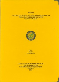 Analisis Kelayakan dan Strategi Pengembangan Usaha Jual Beli Burung Kontes di Kota Tarakan