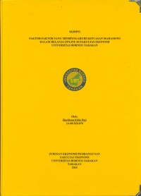 Faktor-Faktor yang Mempengaruhi Kepuasan Mahasiswi dalam Belanja Online di Fakultas Ekonomi Universitas Borneo Tarakan