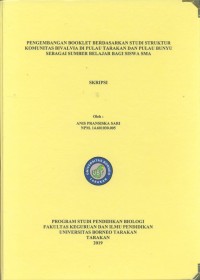 Pengembangan Booklet Berdasarkan Studi Struktur Komunitas Bivalvia Di Pulau Tarakan Dan Pulau Bunyu Sebagai Sumber Belajar Bagi Siswa SMA