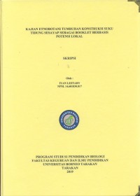 Kajian Etnobotani Tumbuhan Konstruksi Suku Tidung Sesayap Sebagai Booklet Berbasis Potensi Lokal