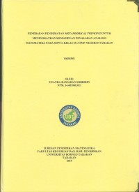 Penerapan Pendekatan Metaphorical Thinking Untuk Meningkatkan Kemampuan Penalaran Analogi Matematika Pada Siswa Kelas IX-3 SMP Negeri 5 Tarakan