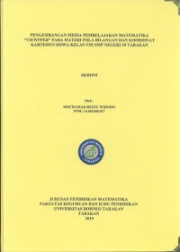 Pengembangan Media Pembelajaran Matematika “Viewpper” Pada Materi Pola Bilangan Dan Koordinat Kartesius Siswa Kelas VIII SMP Negeri 10 Tarakan
