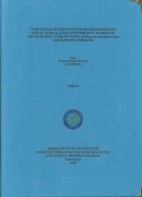Percepatan Pematangan Ovari Induk Kepiting Bakau (Scylla sp.) Dengan Pemberian Kombinasi Ekstrak Daun Karamunting (Melastoma Malabathricum) dan Hormon Tiroksin