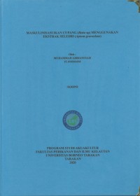 Maskulinisasi Ikan Cupang (Betta sp) Menggunakan Ekstrak Seledri (Apium Graveolens)