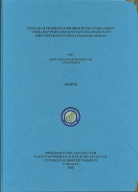 Pengaruh Pemberian Probiotik EM-4 Pada Pakan Terhadap Pertumbuhan Dan Kelangsungan Hidup Benih Ikan Nila (O. Niloticus)