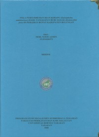 Pola Pertumbuhan Ikan Kerapu (Epinephelus Malabaricus) Hasil Tangkapan Bubu Dasar (Bottom Fish Pots) Di Perairan Bunyu Kabupaten Bulungan)