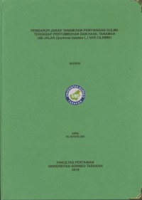 Pengaruh Jarak Tanam Dan Penyiangan Gulma Terhadap Pertumbuhan Dan Hasil Tanaman Ubi Jalar (Iphomoea batatas L.) Var. Cilembu