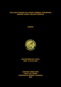 Evaluasi Standar Pelayanan Terminal Penumpang Bandar Udara Tanjung Harapan