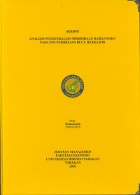 Analisis Pengendalian Persediaan Bahan Baku pada Pos Pembelian di CV Berkah 88