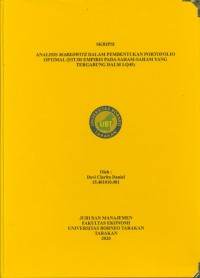 Analisis Markowitz Dalam Pembentukan Portofolio Optimal (Studi Empiris pada Saham-Saham yang Tergabung dalam LQ45)