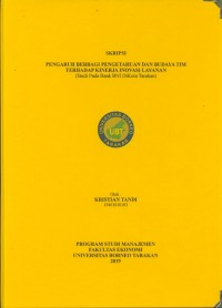 Pengaruh Berbagi Pengetahuan dan Budaya Tim Terhadap Kinerja Inovasi Layanan (Studi Bank BNI di Kota Tarakan)