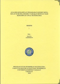 Analisis Kemampuan Pemahaman Konsep Siswa Kelas XI IIS SMA Negeri 3 Tarakan Ditinjau Dari Kemampuan Awal Matematika