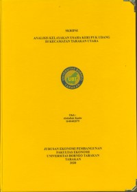 Analisis Kelayakan Usaha Kerupuk Udang di Kecamatan Tarakan Utara