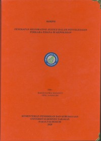 Penerapan Restorative Justice dalam Penyelesaian Perkara Pidana di Kepolisian
