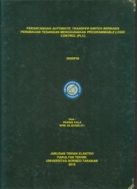 Perancangan Automatic Transfer Switch Berbasis Perubahan Tegangan Menggunakan Programmable Logic Control (PLC)