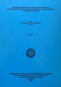 Struktur Komunitas Fitoplankton Sebagai Bio-Indikator Pencemaran Di Perairan Pulau Nunukan Kalimantan Utara