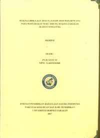 Makna Lirik Lagu Dulun,  Dasam Amas dan Bencana Pada Masyarakat Suku Tidung Di Kota Tarakan (Kajian Semantik)