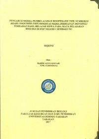 Pengaruh Model Pembelajaran Kooperatif Tipe Numbered Heads Together (NHT) Disertai Media Permainan Monopoli Terhadap Hasil Belajar Siswa Pada Mata Pelajaran Biologi Di SMP Negeri 1 Sembakung