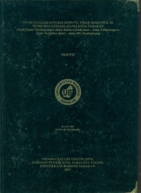 Studi Analisis Kinerja Simpang Tidak Bersinyal Di Bundaran Gitajalatama Kota Tarakan (Studi Kasus Persimpangan Jalan Jendral Sudirman - Jalan P.Diponegoro Jalan Panglima Batur - Jalan Re. Martadinata)