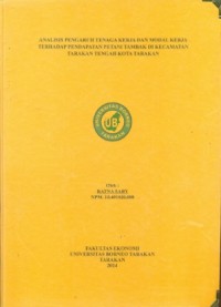 Analisis Pengaruh Tenaga Kerja Dan Modal Kerja Terhadap Pendapatan Petani Tambak Di Kecamatan Tarakan Tengah Kota Tarakan