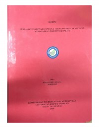 Pertanggungjawaban Pidana Terhadap Muncikari yang Memasarkan Prostitusi Online