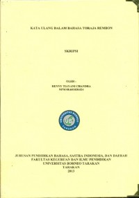 Kata Ulang Dalam Bahasa Toraja Rembon