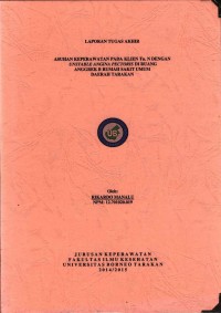 Asuhan Keperawatan Pada Klien Tn. N Dengan Unstable Angina Pectoris Di Ruang Anggrek B Rumah Sakit Umum Daerah Tarakan