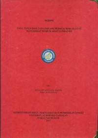TanaTefun Dan Tana Bawang Sebagai Hak Ulayat Masyarakat Hukum Adat Lundayeh