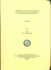 Pengembangan Modul Biologi Dengan Permainan Edukatif Untuk Siswa Kelas X Madrasah Aliyah Negeri Tarakan