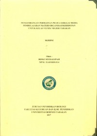 Pengembangan Permainan Picoca Sebagai Media Pembelajaran Materi Organisasi Kehidupan Untuk Kelas VIII MTs Negeri Tarakan