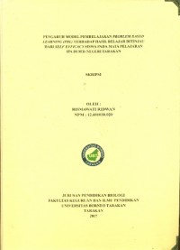Pengaruh Model Pembelajaran Problem Based Learning (PBL) Terhadap Hasil Belajar Ditinjau Dari Self Efficacy Siswa Pada Mata Pelajaran IPA Di MTs Negeri Tarakan
