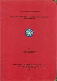 Tinjauan Yuridis Terhadap Pengawasan Surat Izin Dokumen Kapal