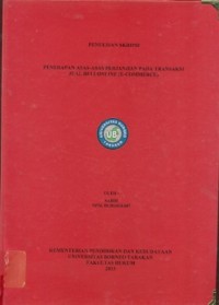 Penerapan Asas-Asas Perjanjian Pada Transaksi Jual-Beli Online (E-Commerce)
