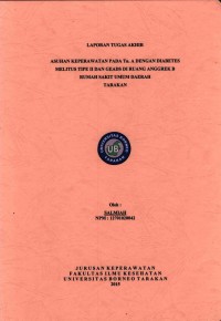 Asuhan Keperawatan Pada Tn. A Dengan Diabetes Melitus Tipe II Dan Geads Di Ruang Anggrek B Rumah Sakit Umum Daerah Tarakan