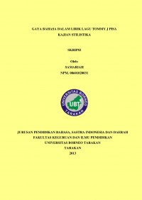 Gaya Bahasa Dalam Lirik Lagu Tommy J Pisa Kajian Stilistika